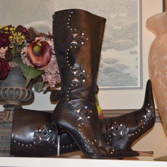 Aldo Shoes - 🌻ALDO Black Boots🌻Size 7 with Studded Detailing.